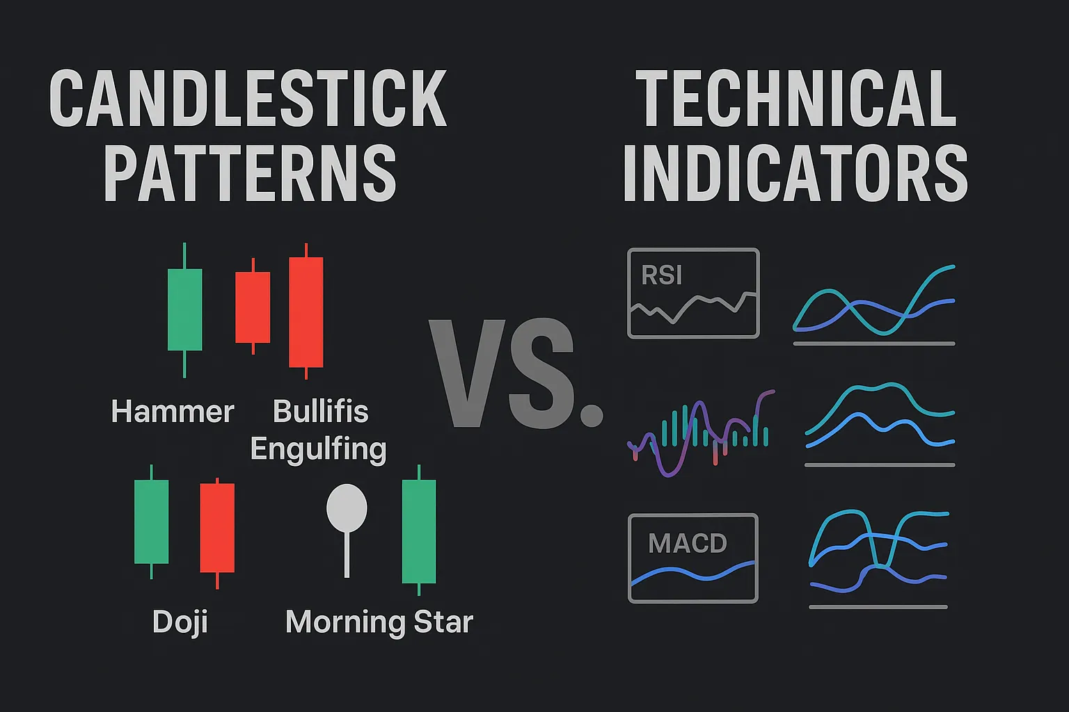 candlestick vs indicators