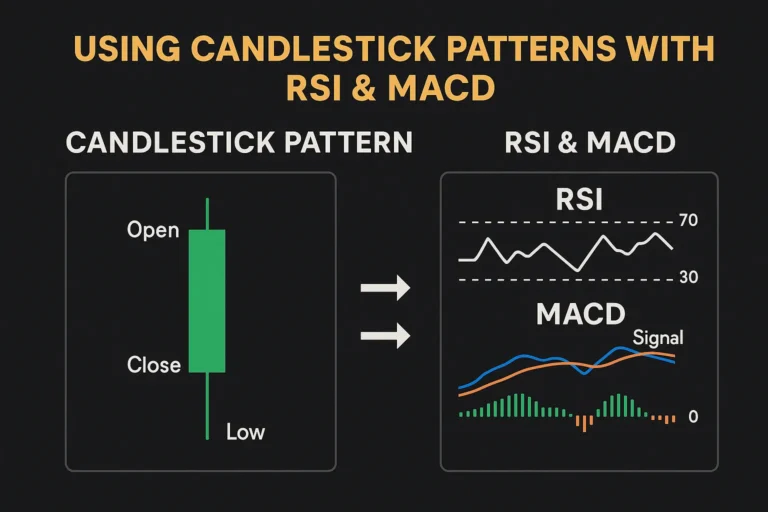 candlestick with rsi and macd